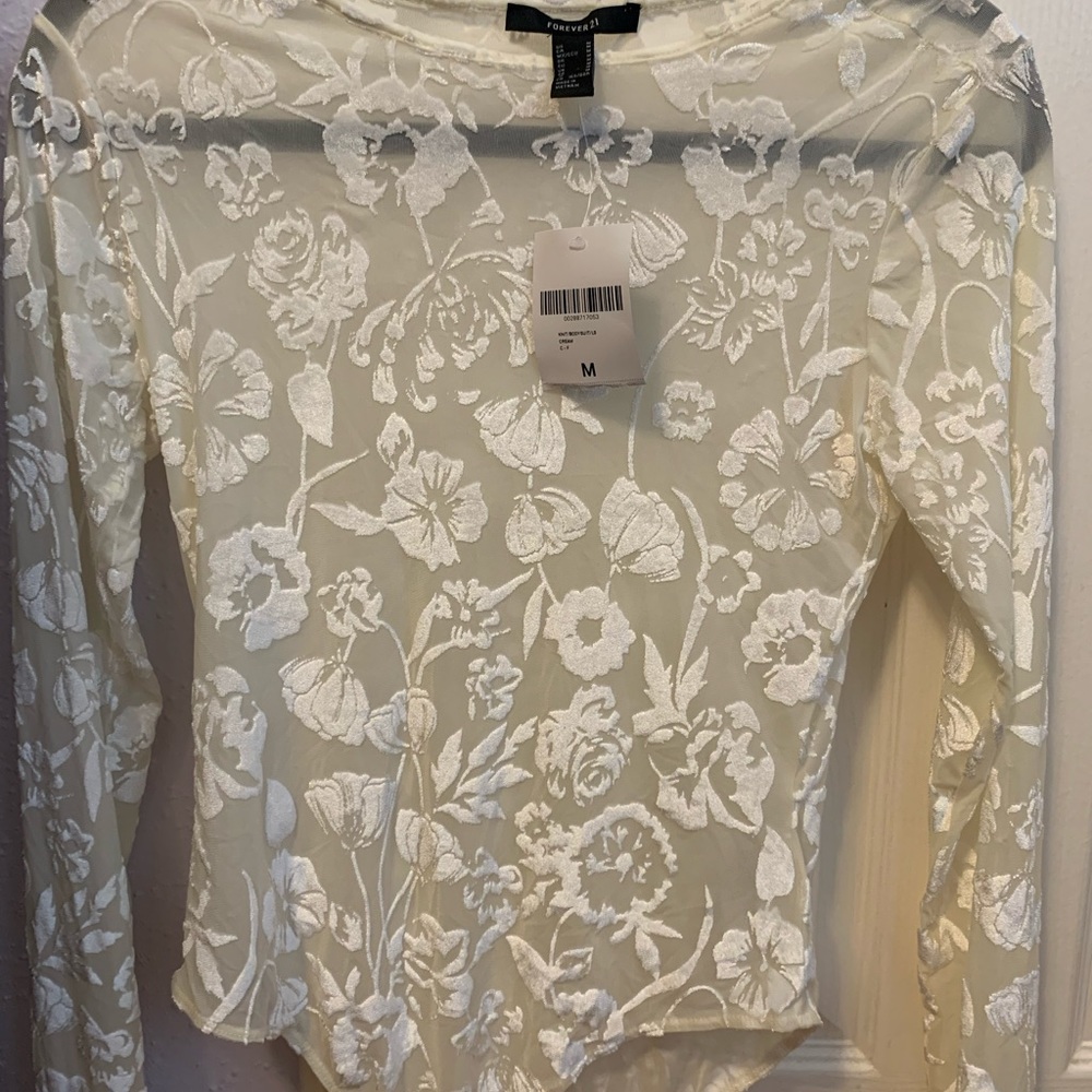 Forever 21 long sleeve bodysuit